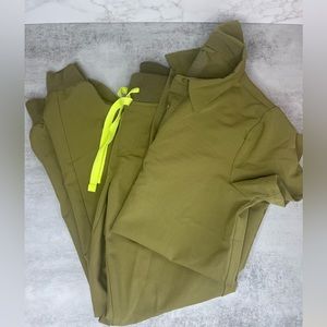 FIGS XXS/XS/P Martini Olive Scrubs Set